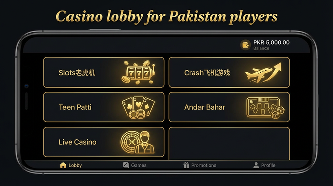 Lobby view of n999 for Pakistan users - 4