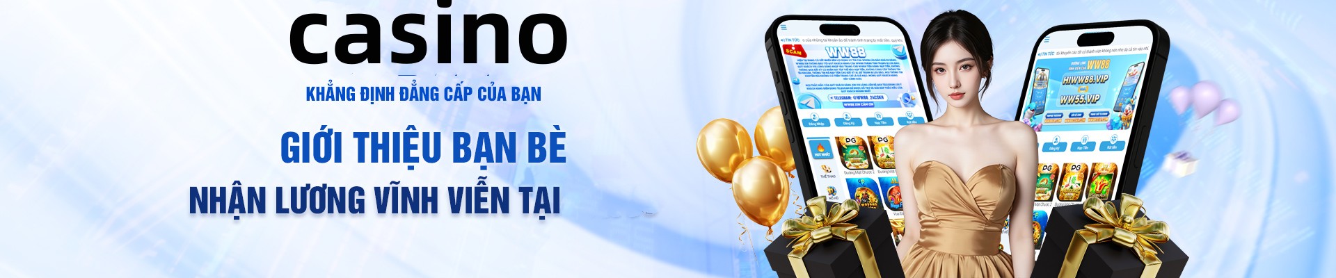 Hình ảnh quảng cáo của vnq8 hiển thị nền tảng và các lợi ích