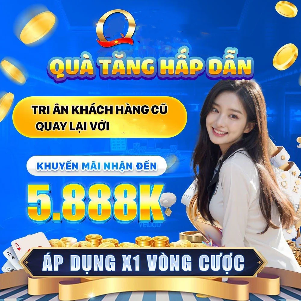 Hình ảnh quảng cáo của vnq8 hiển thị nền tảng và các lợi ích